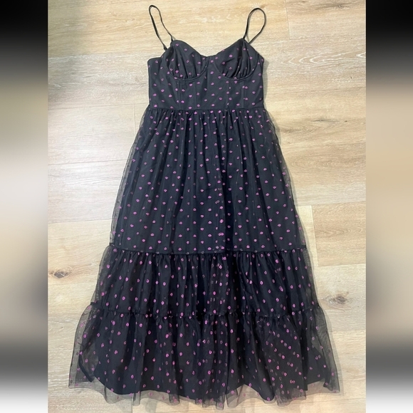 NWT Betsey Johnson Lips tulled Dress - Picture 1 of 5